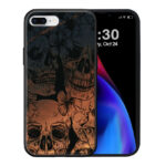 Θήκη Premium Apple iPhone 7 Plus 8 Plus Skull Flowers D2