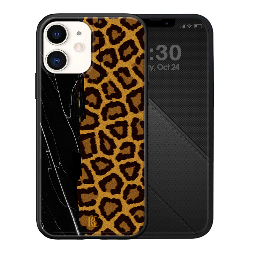 Θήκη Premium Apple iphone 11 Marble Black Leopard