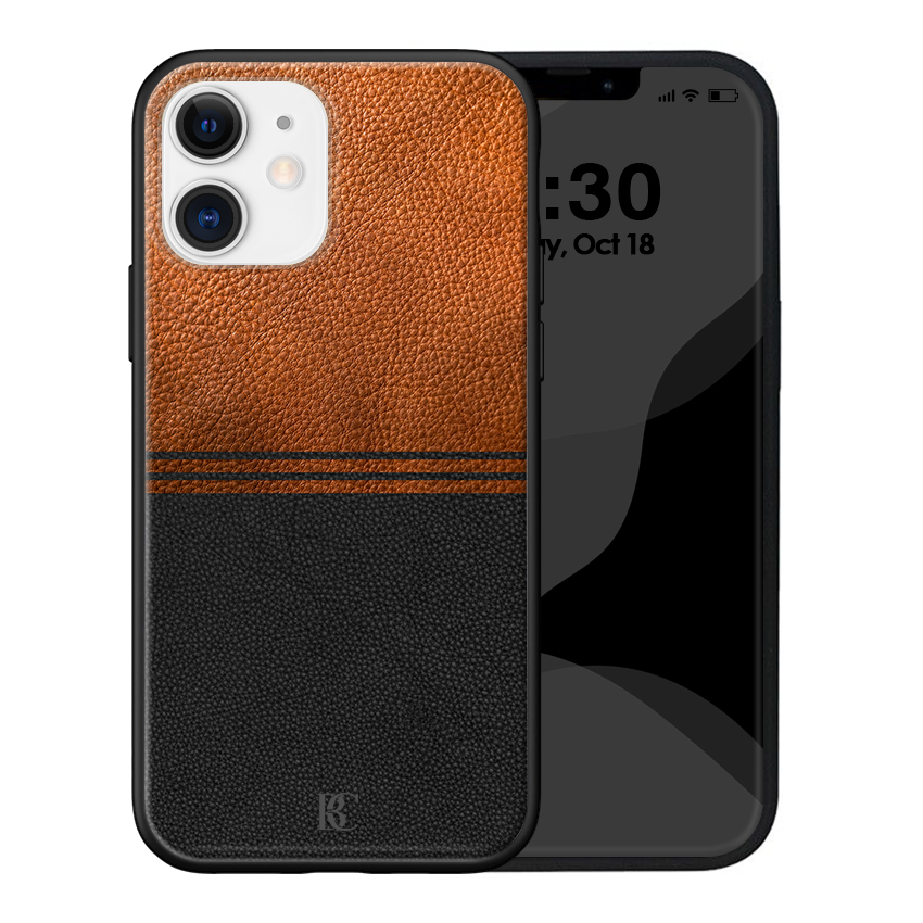 Θήκη Premium Apple iphone 12 Mini Brown Leather d1