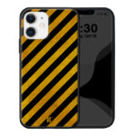 Θήκη Premium Apple iphone 12 Mini Caution Black Yellow