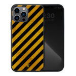 Θήκη Premium Apple iphone 12 Pro Max Caution Black Yellow