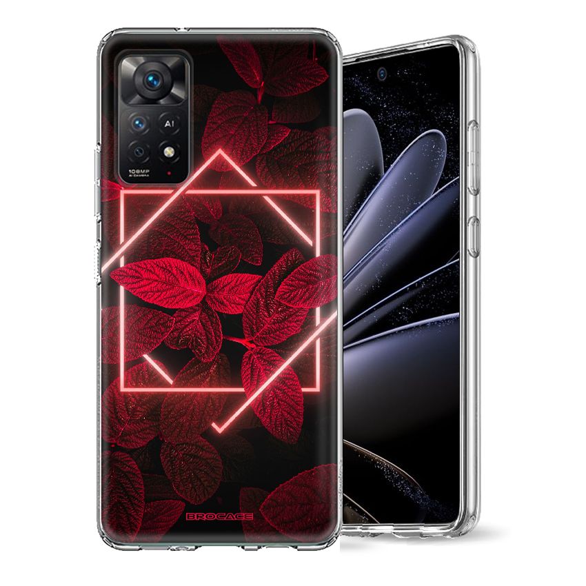 Θήκη Back Cover Xiaomi Redmi Note 11 / 11s Neon Red Leaves