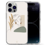 Θήκη Back Cover Apple iphone 14 Pro Max Lines Woman D1