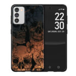 Θήκη Premium Samsung Galaxy A02s Skull Flowers D2