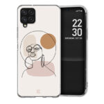 Θήκη Back Cover Samsung Galaxy A22 4G Lines Woman