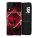 Θήκη Back Cover Samsung Galaxy A22 4G Neon Red Leaves