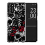 Θήκη Back Cover Samsung Galaxy M21 / M30s Skull Flowers