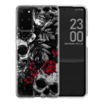 Θήκη Back Cover Samsung Galaxy S20 Plus Skull Flowers