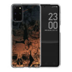 Θήκη Back Cover Samsung Galaxy S20 Plus Skull Flowers D2