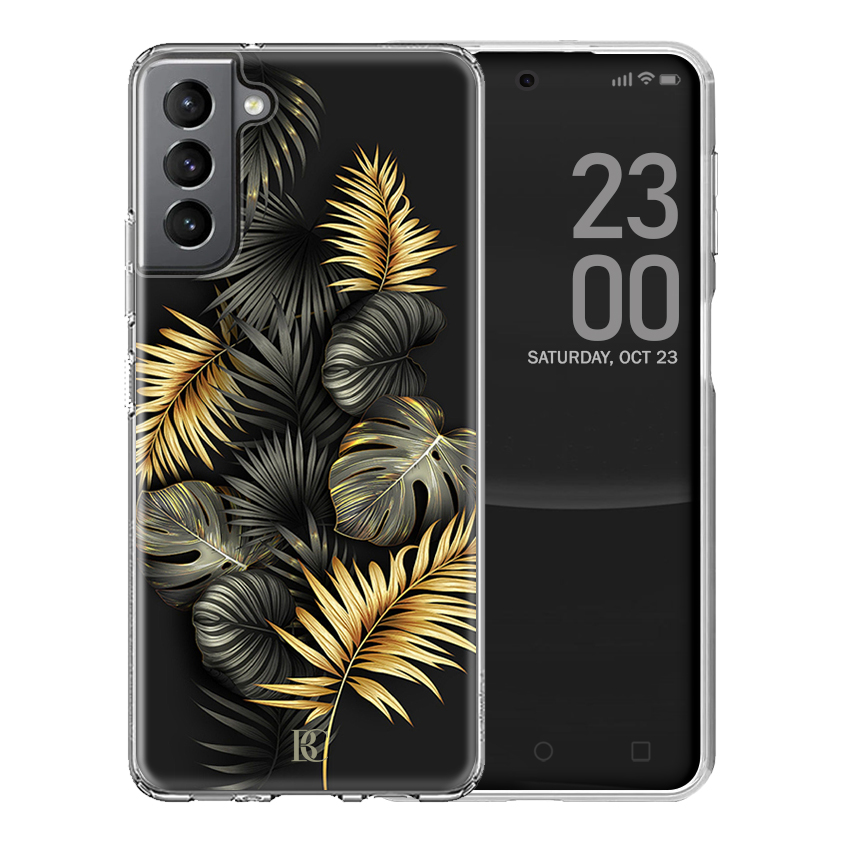 Θήκη Back Cover Samsung Galaxy S21 Tropical Black Gold