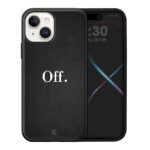 Θήκη Premium Apple iPhone 14 Plus Black Leather Off