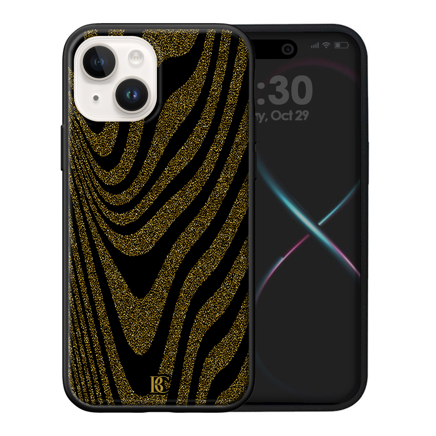 Θήκη Premium Apple iPhone 14 Plus Golden Glitters