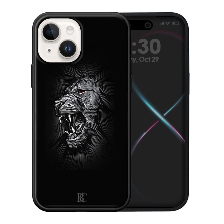Θήκη Premium Apple iPhone 14 Lion Black
