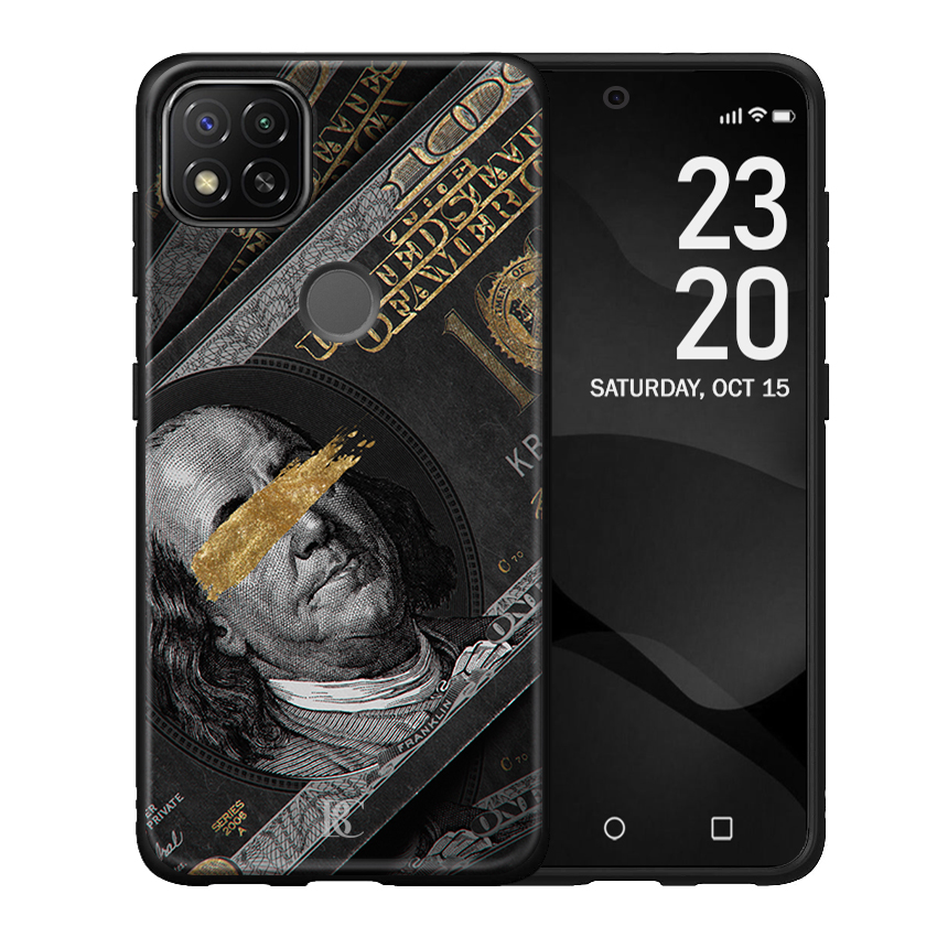 Θήκη Premium Xiaomi Redmi 9c Dollars Gold Black