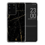 Θήκη Σιλικόνης Samsung Galaxy S20 Ultra Marble Black Gold