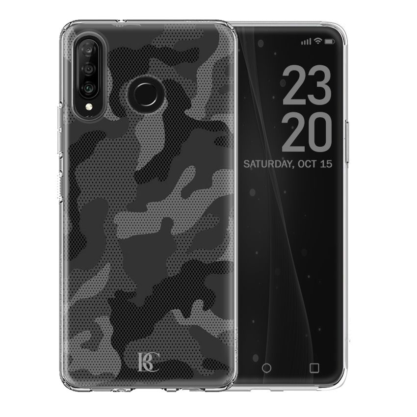 Θήκη Back Cover Army Camouflage Black Grey Huawei P Smart 2019 Honor 10 Lite