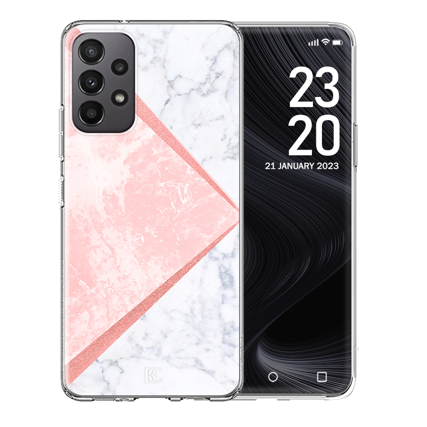 Θήκη Back Cover Samsung Galaxy A23 Marble Pink Glitter A