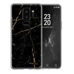 Θήκη Back Cover Samsung Galaxy S9 Marble Black Gold