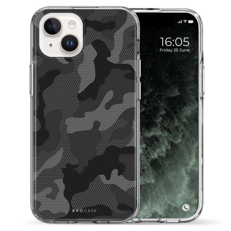 Θήκη Back Cover Apple iPhone Apple iPhone 15 Army Geometric Black Grey 2.png