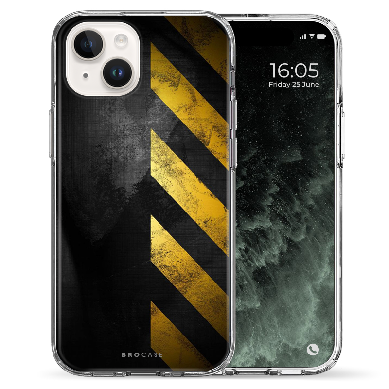 Θήκη Back Cover Apple iPhone Apple iPhone 15 Caution 1.png