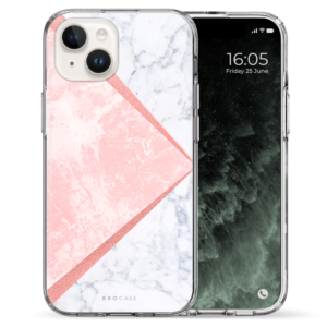 Θήκη Back Cover Apple iPhone Apple iPhone 15 Marble Pink Glitter A 2.png