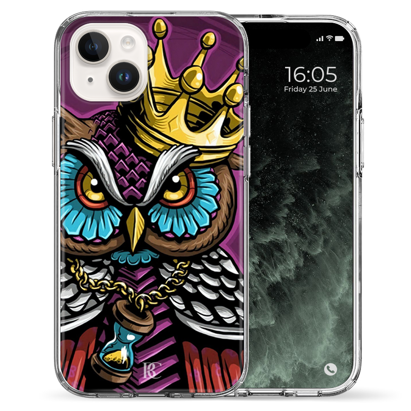 Θήκη Back Cover Apple iPhone Apple iPhone 15 Owl Crown Gold 2.png