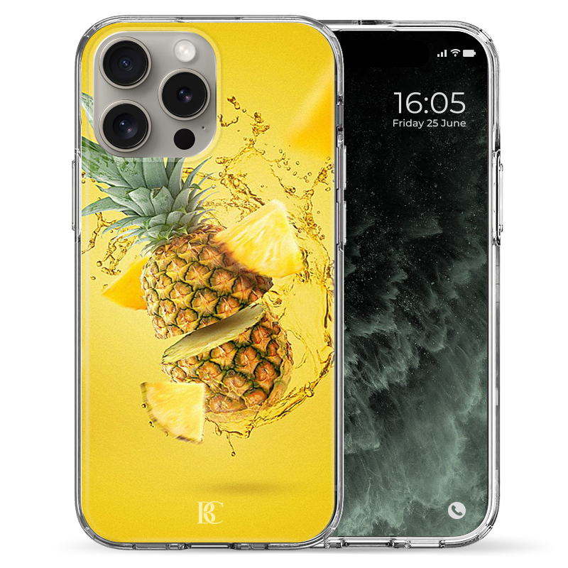 Θήκη Back Cover Apple iPhone Apple iPhone 15 Pro Max Ananas Lemon Yellow 2.png