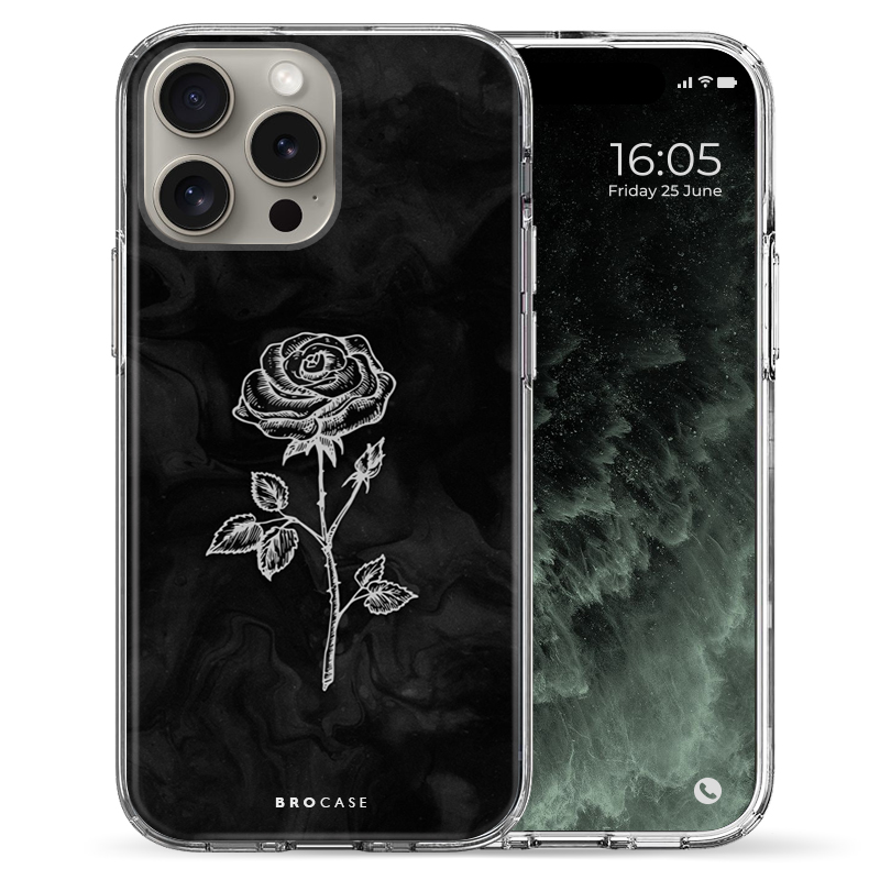 Θήκη Back Cover Apple iPhone Apple iPhone 15 Pro Max Clouds Rose Sketch 2.png