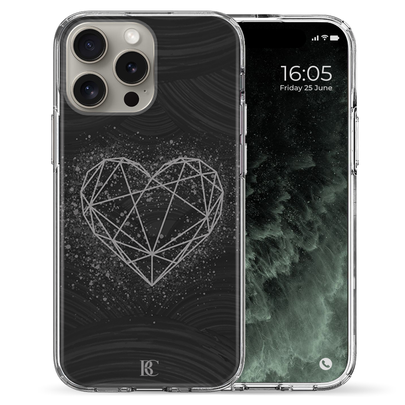 Θήκη Back Cover Apple iPhone Apple iPhone 15 Pro Max Diamond Heart 2.png