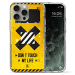 Θήκη Back Cover Apple iPhone Apple iPhone 15 Pro Max Dont Touch My Life Yellow 1.png
