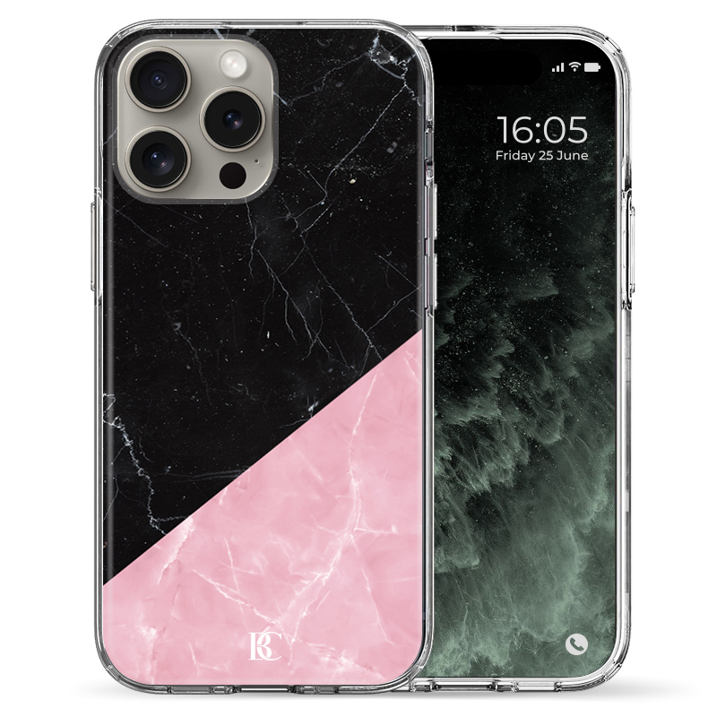 Θήκη Back Cover Apple iPhone Apple iPhone 15 Pro Max Marble Pink 2.png