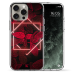 Θήκη Back Cover Apple iPhone Apple iPhone 15 Pro Max Neon Red Leaves 1.png