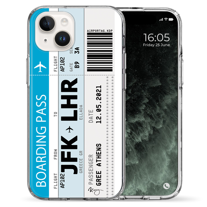 Θήκη Back Cover Apple iPhone Apple iPhone 15 Ticket JFK Greece 2.png