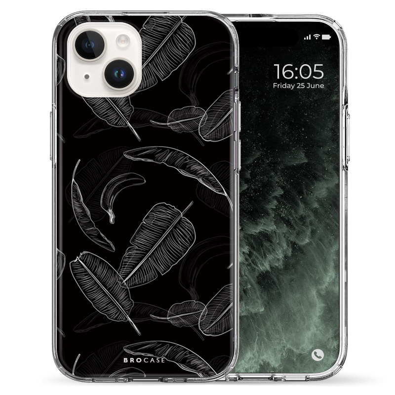 Θήκη Back Cover Apple iPhone Apple iPhone 15 Wings Black White 1.png
